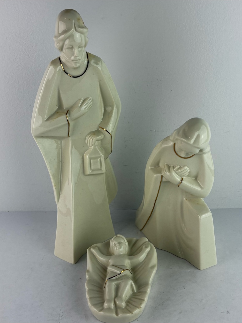 Mikasa Holy Night Nativity Set - Mary, Jospeh & Jesus Original Box Vintage 80’s